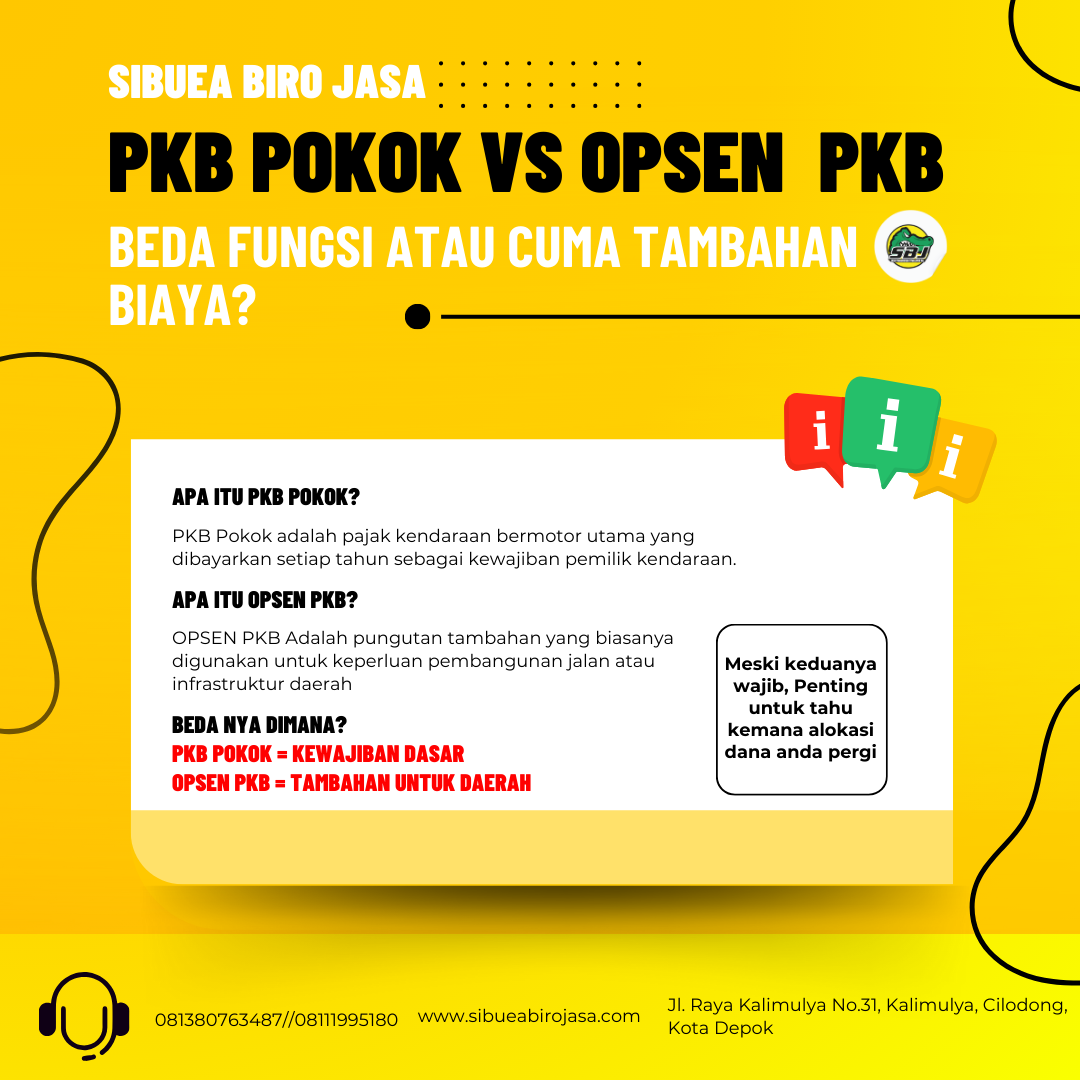 PKB Pokok VS OPSEN PKB: Beda Fungsi atau CumaTambahan Biaya?