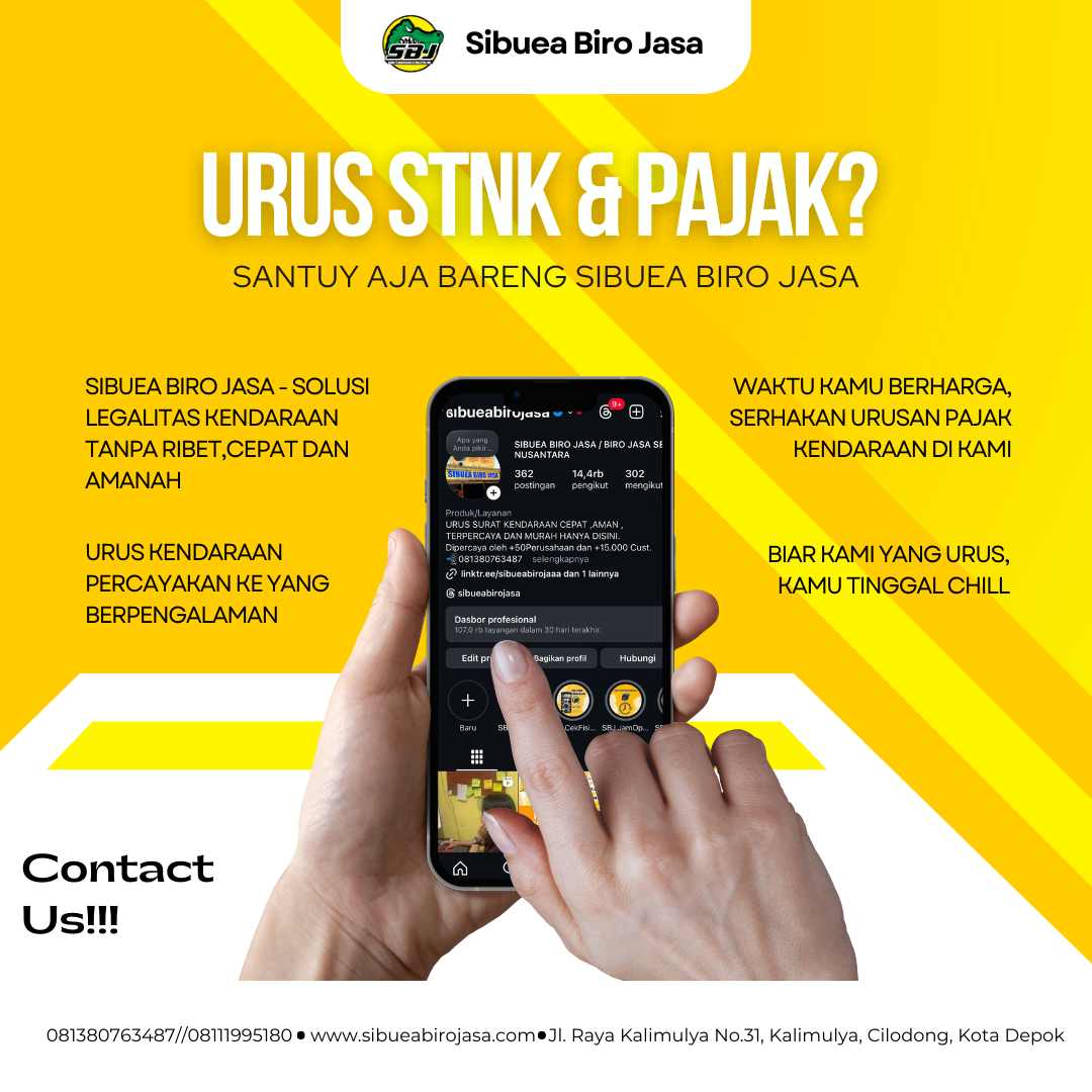 Urus STNK & Pajak Kendaran Lebih Mudah Bersama Sibuea Biro Jasa