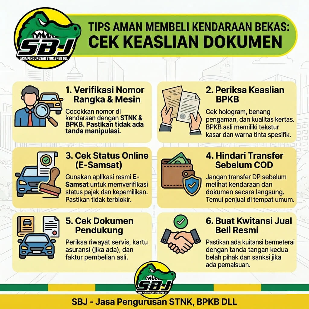 Tips Aman Membeli Kendaraan Bekas: Cek Keaslian Dokumen