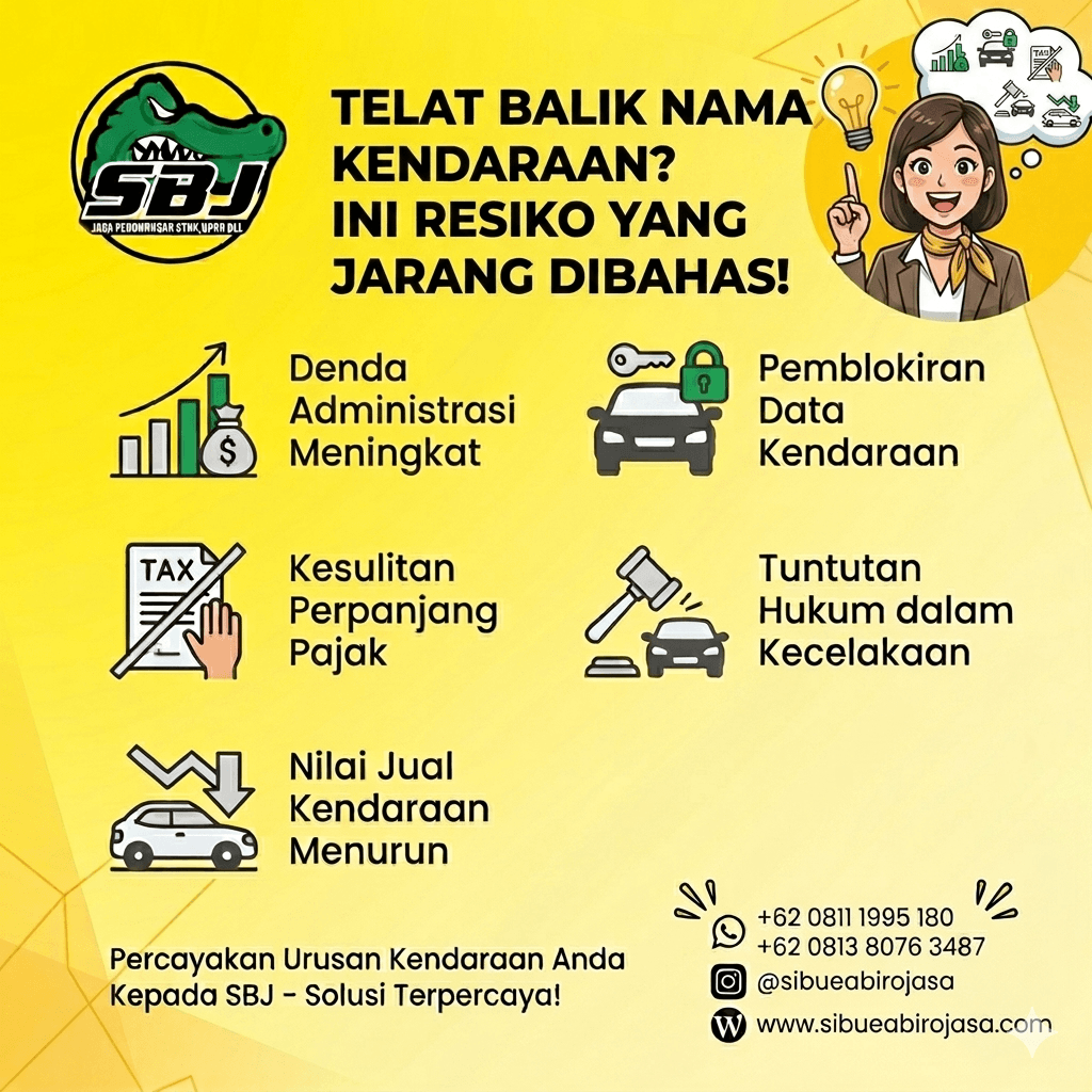 Telat Balik Nama Kendaraan? Ini Risiko yang Sering Diabaikan