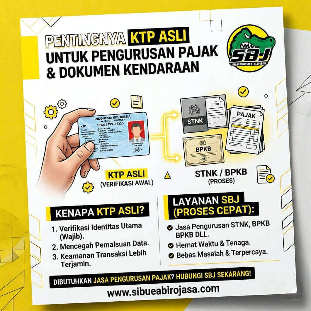 Pentingnya KTP Asli dalam Pengurusan Pajak dan Dokumen Kendaraan