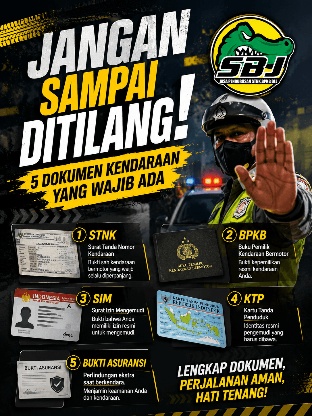 🚨 Jangan Sampai Ditilang! Ini 5 Dokumen Kendaraan yang Wajib Kamu Bawa
