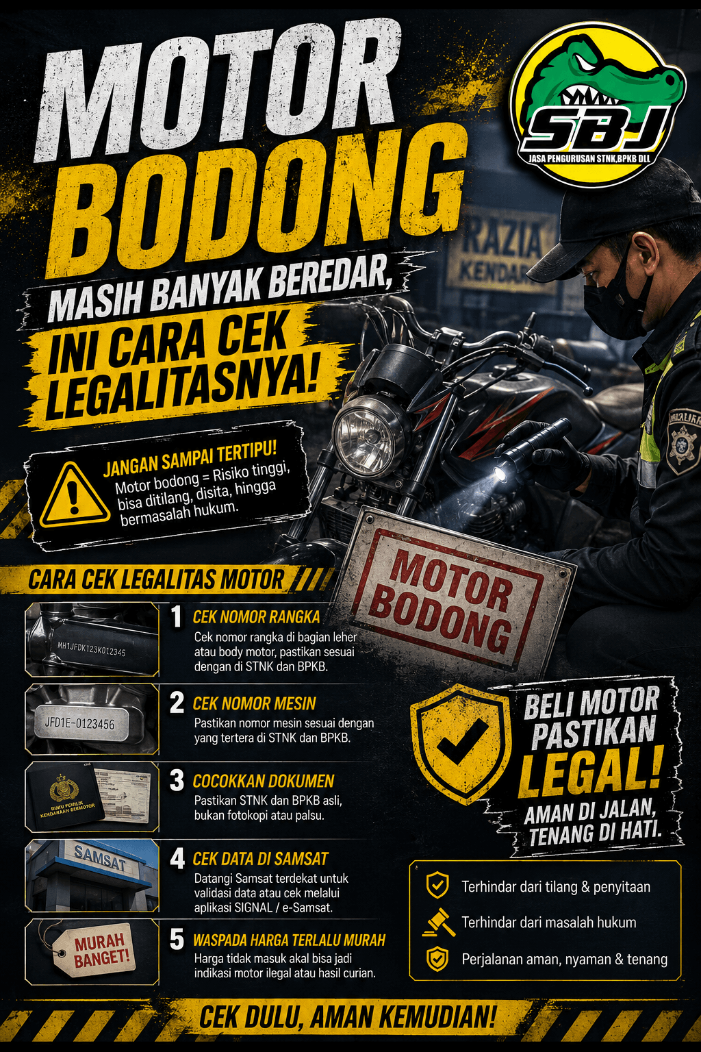 🚨 Motor Bodong Masih Banyak Beredar! Ini Cara Cek Legalitasnya Sebelum Terlambat