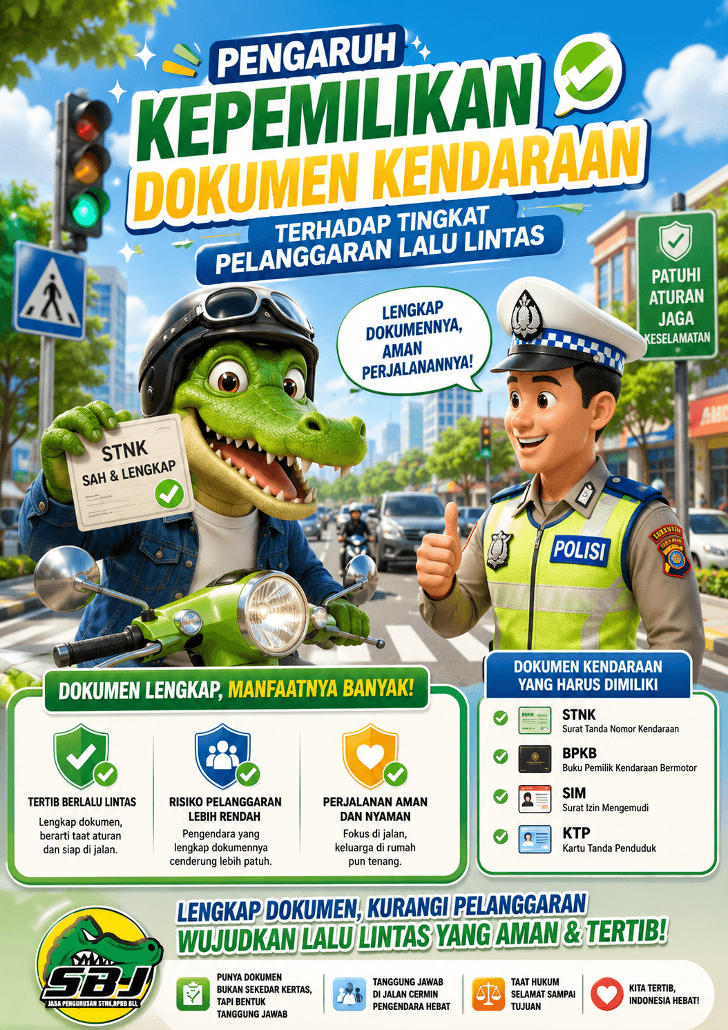 Pengaruh Kepemilikan Dokumen Kendaraan terhadap Tingkat Pelanggaran Lalu Lintas