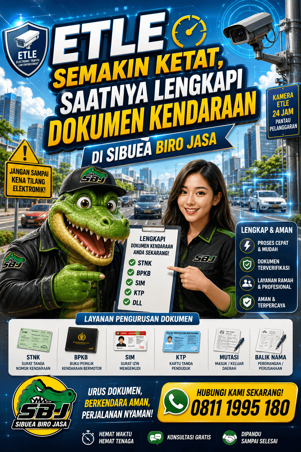 ETLE Semakin Ketat, Saatnya Lengkapi Dokumen Kendaraan di SIBUEA Biro Jasa