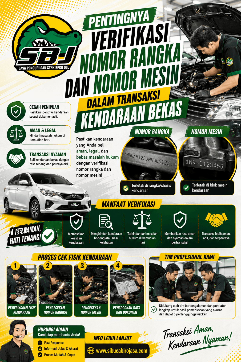 Pentingnya Verifikasi Nomor Rangka dan Nomor Mesin dalam Transaksi Kendaraan Bekas