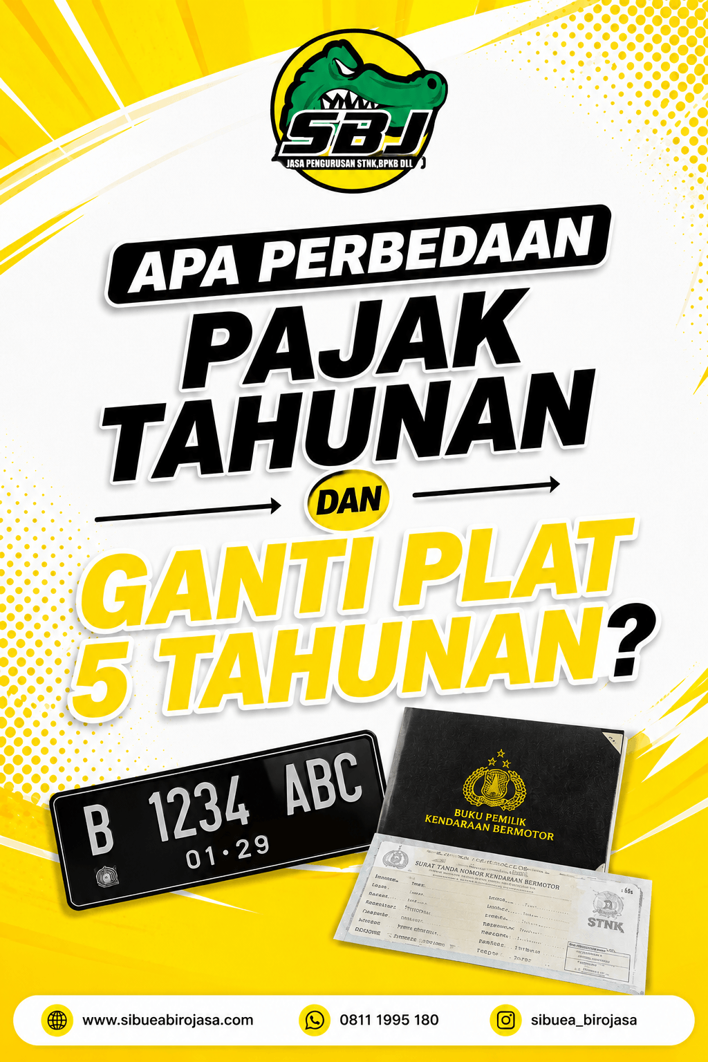 Apa Perbedaan Pajak Tahunan dan Ganti Plat 5 Tahunan?