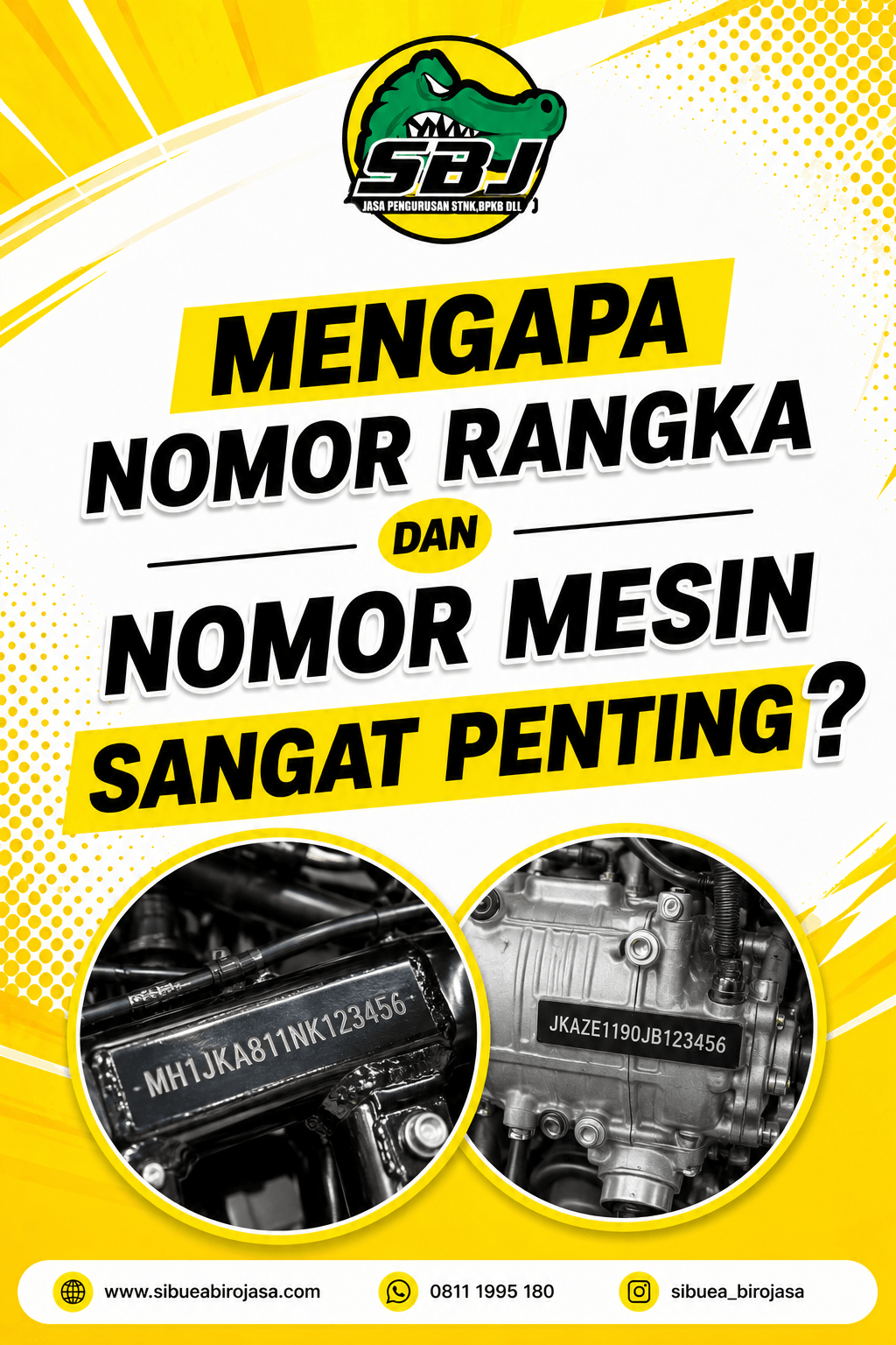 Mengapa Nomor Rangka dan Nomor Mesin Sangat Penting?