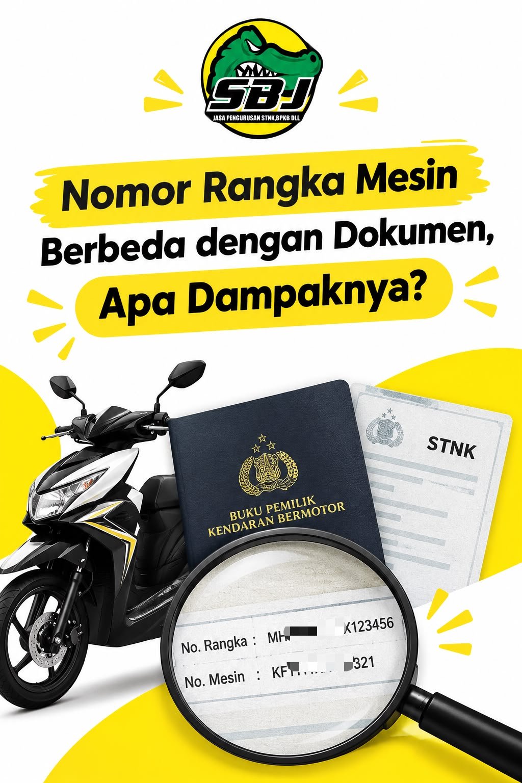 Nomor Rangka dan Nomor Mesin Berbeda dengan Dokumen, Apa Dampaknya?