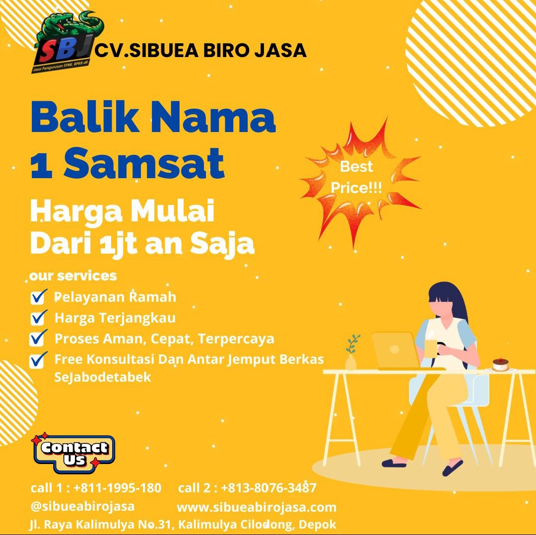 Balik Nama Kendaraan 1 Samsat